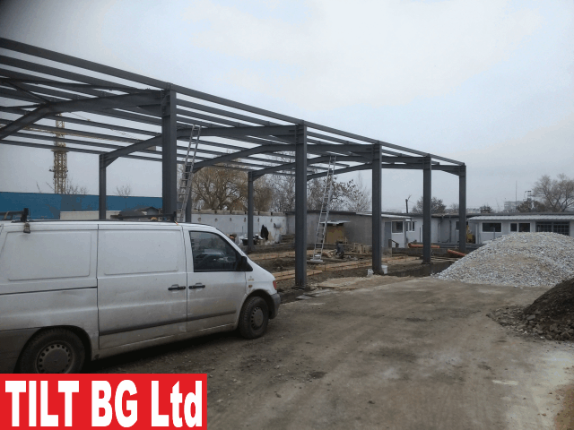 автосервиз метална конструкция готов обект, гр. София