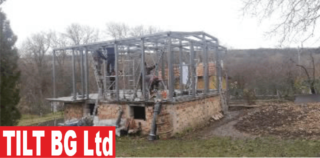 Надстрояване на 2 етаж с метална конструкция, с. Пожарево